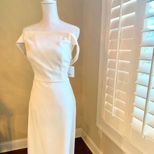 Dessy Off White Formal Dress